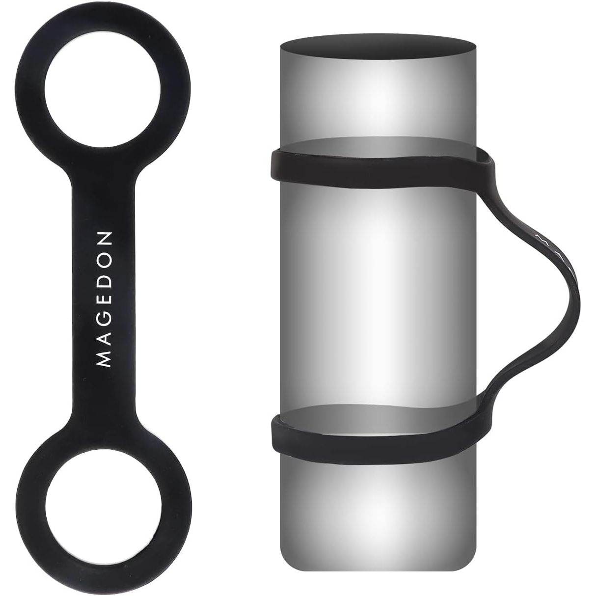 (2 pack) Water Bottle Carrier Grip,Water Handle Grip,Cup Strap, soft band holder strap makes any bottle handheld. For Running Bike, gym or jogging - My Store