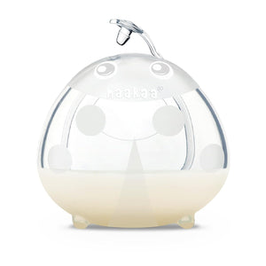 Haakaa Ladybug Milk Collector - Wearable Breast Shields Soft Nursing Cups Breast Milk Saver, Portable, Letdown Catcher Breastfeeding Essentials, 2.5oz/75ml, 1pc