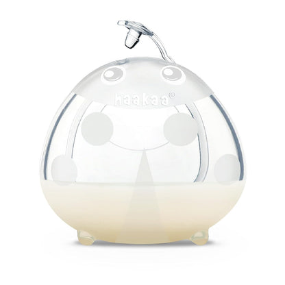 Haakaa Ladybug Milk Collector - Wearable Breast Shields Soft Nursing Cups Breast Milk Saver, Portable, Letdown Catcher Breastfeeding Essentials, 2.5oz/75ml, 1pc