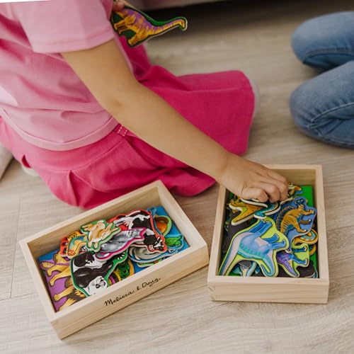 Buy now Melissa & Doug Wooden Magnets Set - Animals and Dinosaurs with 40 Wooden Magnets at indiglob india