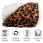 Sherpa Fleece Throw Blanket - 50x60-Inch Machine-Washable Reversible Throw - Fluffy Blankets for Couch, Chair, or Bed by Lavish Home (Leopard)