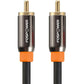 FosPower Digital Audio Coaxial Cable [24K Gold Plated Connectors] Premium S/PDIF RCA Male to RCA Male for Home Theater, HDTV, Subwoofer, Hi-Fi Systems - 3ft