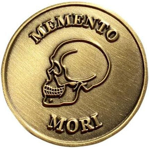 STOIC STORE UK Memento Mori Coin Stoic, Momento Mori Coin - Double Sided 38mm Stoic Coin - Daily Inspirational Coins for Stoicism Gifts, Stoic Challenge - Novelty Coins, Tokens, Medallions