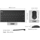 Arteck 2.4G Wireless Keyboard and Mouse Combo Ultra Compact Slim Stainless Full Size Keyboard and Ergonomic Mouse for Computer/Desktop/PC/Laptop and Windows 10/8/7 Build in Rechargeable Battery