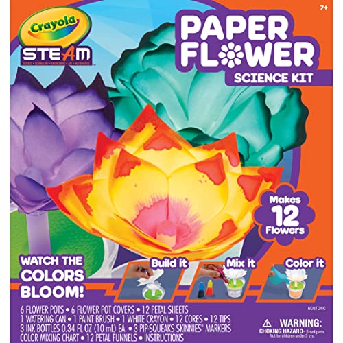 Buy now Crayola Paper Flower Science Kit, Color Changing Flowers, Gift for Kids Ages 7, 8, 9, 10 at indiglob india