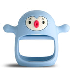 Buy now Smily Mia Baby Teething Toys for 0-6Months, Teethers for Babies 3-6Months | Penguin Teether | Hand Teether |Teething Mittens for Teething Relief, Baby Pacifier |New Born Essentials, Light Blue at indiglob india