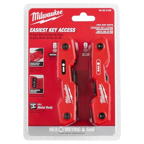 Buy now Milwaukee Electric - 17-Key Folding HEX Key Sets - SAE/Metric at indiglob india
