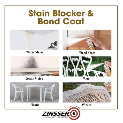 Buy now Zinsser 3608 Cover Stain Oil Base Primer Spray, 13 oz, White at indiglob india