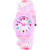 Venhoo Kids Watches 3D Cute Cartoon Waterproof Silicone Children Toddler Wrist Watches Time Teacher Gifts for 3-10 Ages Boys Little Child-Universe… - Purple Unicorn