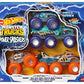 Buy now Hot Wheels Monster Trucks Multipack, 1:64 Scale Mega-Wrex & Tiger Shark Toy Trucks with Big Rigs in Matching Power Smashers Deco at indiglob india