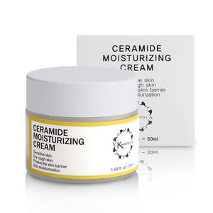 Ceramide Natural Organic Face Moisturizer Cream 1.69 Ounce for Anti Aging, Anti Wrinkles, Hydrating, Moisturizing, Korean Skin Care for Sensitive and Dry Skin