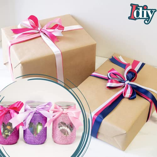 Buy now Satin Ribbon 36 Pack (1/4", 5 Yards Each) No Wire, DIY Arts & Crafts, Gift Wrapping Baskets, Wedding Decor, Sewing Projects, Party Favor Embellishment, Hair Bows, Floral, Baby Showers, Holiday Wreath at indiglob india