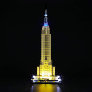 Briksmax Led Lighting Kit for Architecture Empire State Building - Compatible with Lego 21046 Building Blocks Model- Not Include The Lego Set