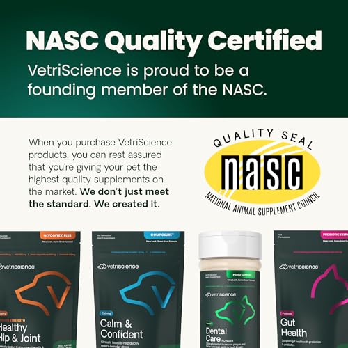 Buy now VetriScience Healthy Hip & Joint Chews, GlycoFlex Glucosamine and Green-Lipped Mussel Joint Support Supplement for Cats, Promote Mobility and Protect Joints, Chicken, 60 Count at indiglob india