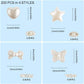 200 PCs ABS Imitation Pearl Beads - 10mm White Butterfly Star Heart Bowknot Beads - Aesthetic Beads for Jewelry Making Bracelets Necklace - My Store