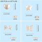 200 PCs ABS Imitation Pearl Beads - 10mm White Butterfly Star Heart Bowknot Beads - Aesthetic Beads for Jewelry Making Bracelets Necklace
