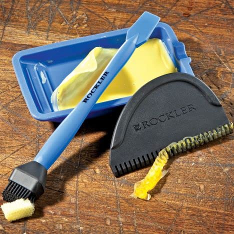 Buy now Rockler Silicone Glue Applicator Kit (3 Piece) - Glue Applicator Set Includes Glue Brush, Glue Tray, & Glue Spreader ƒ?? Rinse Woodworking Glue Applicator Kit w/Water - Not Safe for Food Use at indiglob india