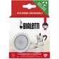 Bialetti Spare Parts, Includes 3 Gaskets and 1 Plate, Compatible with Moka Express, Fiammetta, Break, Happy, Dama, Moka Melody, Alpina, Moka Timer and Rainbow (3/4 Cups)