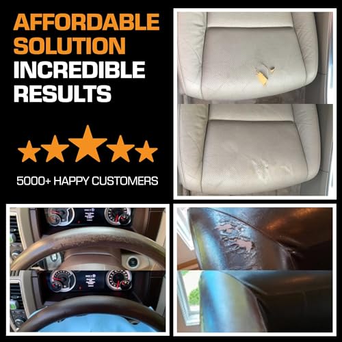 Buy now Professional Black Leather Repair Kit for Furniture, Couches, Boots, and Purses, Scratch Repair and Car Leather Restoration, All-Inclusive Vinyl Repair Kit, Quick and Easy to Use at indiglob india