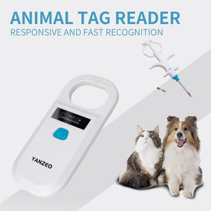 Yanzeo AR180 Pet Dog Cat Microchip Reader,Stray Animal ID 134.2kHz 125kHz 15 Digits Animal Chip Registration RFID Microchips Scanner