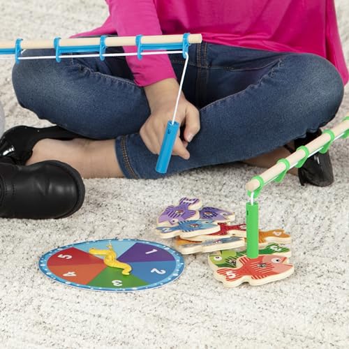 Buy now Melissa & Doug Catch & Count Wooden Fishing Game With 2 Magnetic Rods at indiglob india