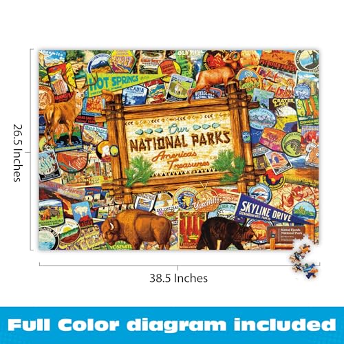Buy now Buffalo Games Jigsaw Puzzle ƒ?? Our National Parks Collage by Kate Ward Thacker ƒ?? 2000-Piece Puzzle for Adults, Includes Poster, Made in USA at indiglob india