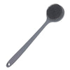 DNC Back Scrubber for Shower Soft Silicone Bath Body Brush with Long Handle (Black) - Gray