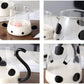 Cartoon Cow Clear Glass Bedside Night Water Carafe Set with Tumbler, Pitcher And Cup Night Set