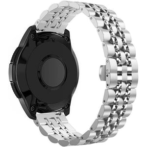 Bands Compatible with Galaxy Watch 7 / FE / 6/6 Classic / 5/5 Pro / 4/4 Classic / 3 41mm / Huawei GT3 42mm, 20mm Solid Stainless Steel Metal Replacement Strap for Women Men