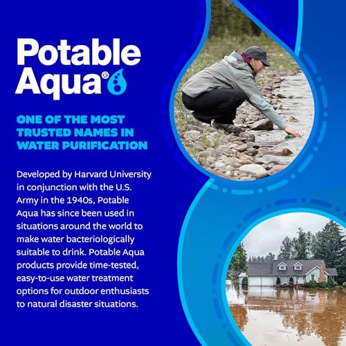 Buy now Potable Aqua Water Purification Tablets With PA Plus - Two 50 count Bottles at indiglob india