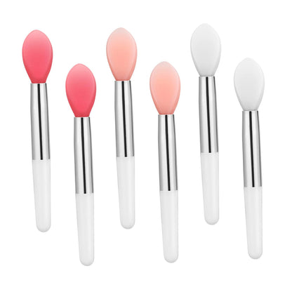6pcs Silicone Lip Balm Applicator, Small Makeup Applicator for Lip, Lip Brush Applicator