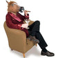 Kingmys KINGMYS Latex Horse Head Mask (Brown Horse Mask)