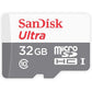 SanDisk Ultra 32GB microSDHC UHS-I Card with Adapter, Silver, Standard Packaging (SDSQUNC-032G-GN6MA)