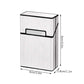3 Pcs Metal Cigarette Box/Case (20 Capacities) - Cigarette Cigar Protective Cover Box - Brushed Aluminum Cigarette Case, Hard Box with Solid Magnetic Flip Top Closure (3 Colors, for Men)