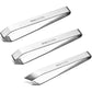 3 Pcs Fish Bone Tweezers, Stainless Steel 2 Flat and 1 Slant Tweezers, maxin Pliers Remover Tool for Remove Fish Bones, Needle Dones, Scales