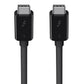 Belkin Thunderbolt 3 Cable (USB-C to USB-C), 100 Watts (1.6 Feet/ 0.5 Meters) - F2CD084bt0.5MBK, black
