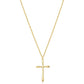 Valloey Rover Cross Pendant Chain Necklace,14K Gold Plated Dainty Cute Lucky Cross Tiny Pendant Necklaces for Women Men Jewelry Gifts