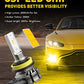 Buy now AUXITO H11/H8/H16 LED Fog Light Bulbs or DRL, 6000 Lumens 3000K Amber Yellow Light, 300% Brightness, CSP LED Chips Fog Lamps Replacement for Cars, Play and Plug (Pack of 2) at indiglob india