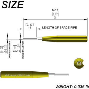 D SUB Connector Pins Removal Tool JRready DRK-D SUB Pins insertion Extraction Tool for TE/AMP/Harting Heavy Duty 5A Han DB Connector Crimp Contacts Extract, ID:0.07,OD: 0.09