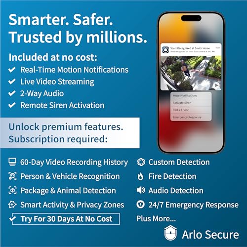 Buy now Arlo Essential Security Camera 1080p HD, Outdoor - Indoor, 2nd Gen, Wireless Rechargeable Camera, 2-Way Audio, Color Night Vision, Wide Angle - White (Renewed) at indiglob india