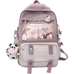 Buy now JQWSVE Kawaii Backpack with Kawaii Pins and Accessories Cute Backpack Aesthetic Backpack Women Lightweight Travel Rucksack at indiglob india