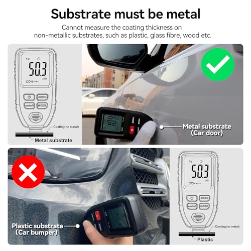 Buy now Car Coating Thickness Meter for Used Car Buyers, Paint Mil Thickness Meter Gauge Check The Car’s Original Coating Auto Car Paint Meter (Black) at indiglob india