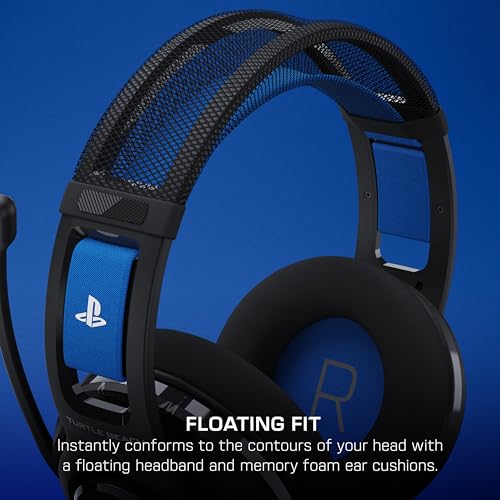 Buy now Turtle Beach Atlas 200 Wired Gaming Headset Officially Licensed for PlayStation, PS5, PS4-50mm Nanoclear Drivers, Flip-to-Mute Mic, Memory Foam Cushions, Floating Headband - Black at indiglob india