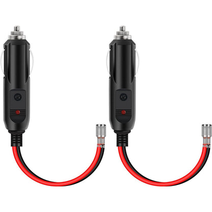 Nilight NI-WA-01C Cigarette Lighter Extension Cord Cable Heavy Duty 14ft 12V/24V Car Charger with Cigarette Lighter Socket