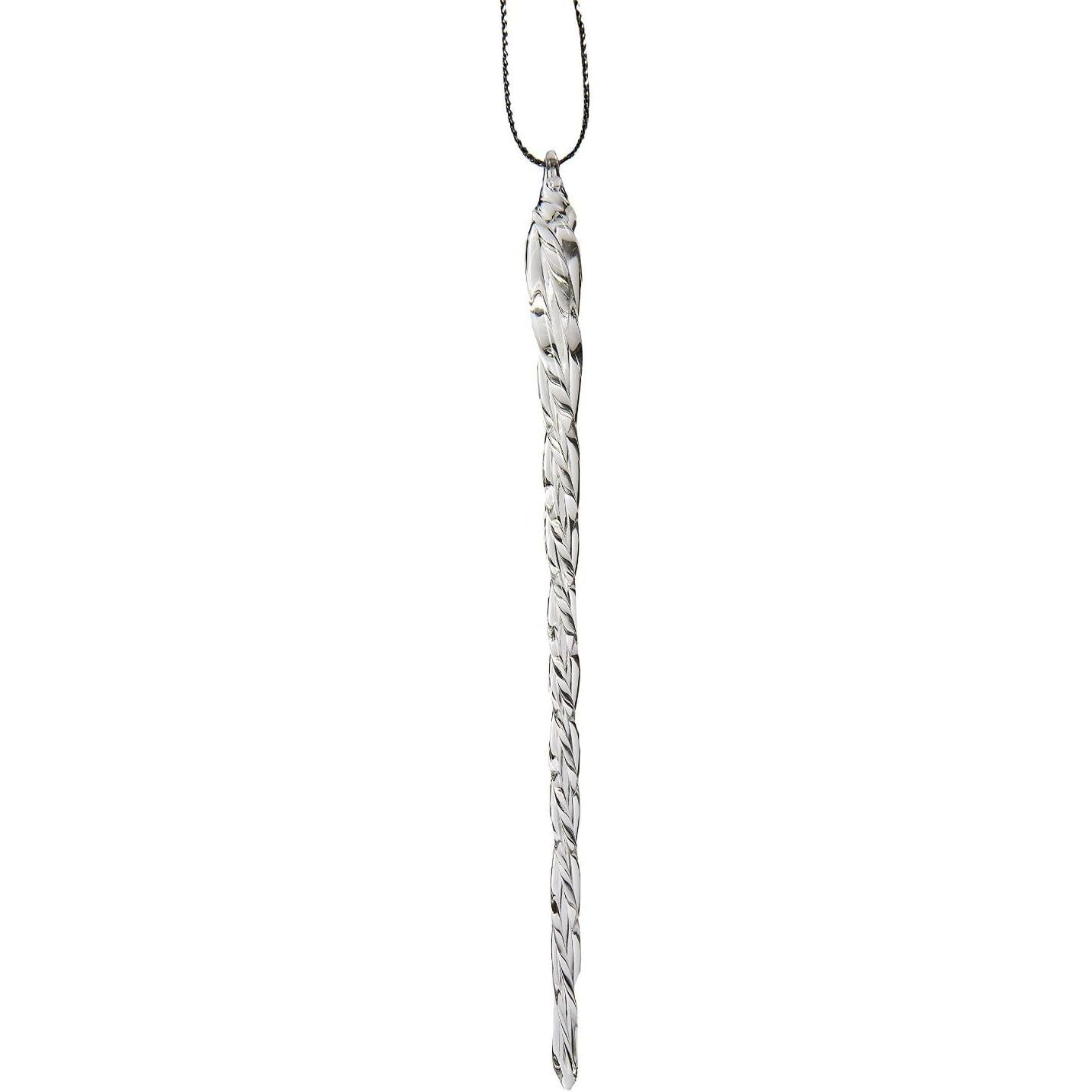 Buy now Kurt Adler 3-1/2-Inch-5-1/2-Inch Clear Glass Icicle Ornament Set of 24 Pieces (1) at indiglob india