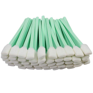 100pc 5.11" Square Rectangle Foam Cleaning Swab Sticks for Solvent Format Inkjet Printer Roland Optical Equipment
