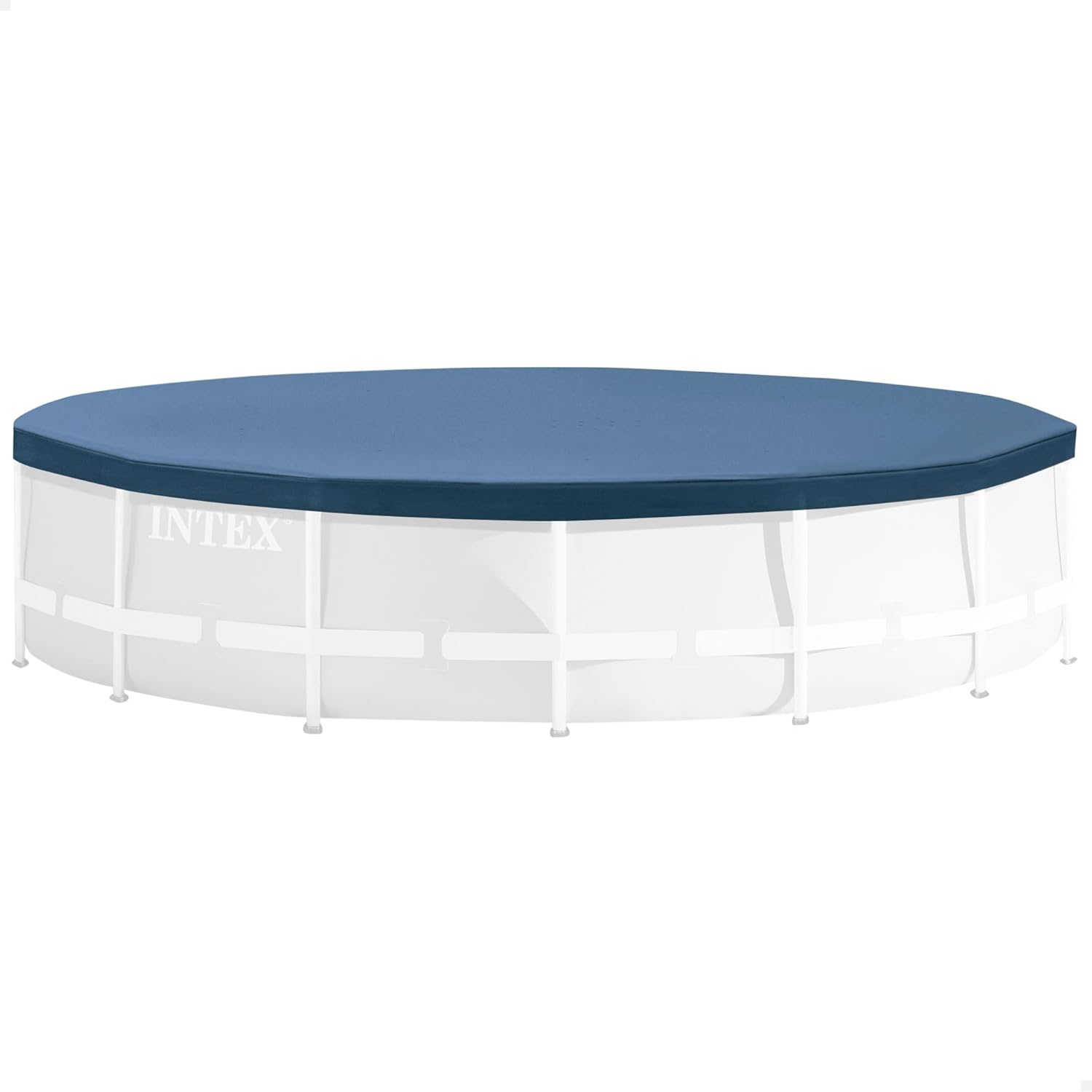 Buy now INTEX 28031E Pool Cover: For 12ft Round Metal Frame Pools – Includes Rope Tie – Drain Holes – 10in Overhang – Snug Fit 10' (Round) Pool Cover at indiglob india