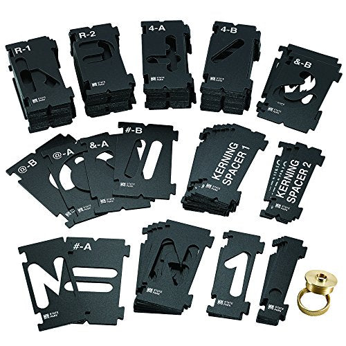 Buy now Rockler Router Letter Template Set (1-1/2ƒ?�H - 99 Pieces) ƒ?? State Park Font Letter Router Template ƒ?? Interlocking Sign Making Templates w/Letters, Numbers, & More - Interlock Signmaker's Templates at indiglob india