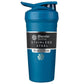 Buy now BlenderBottle Strada Shaker Cup Insulated Stainless Steel Water Bottle with Wire Whisk, 24-Ounce, Black Flip Blue at indiglob india