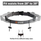 RJ-Sport Race Number Belt - Triathlon Race Belt Bib Holder with 6 Energy Gel Loops for Triathalon, Marathon, Running and Cycling